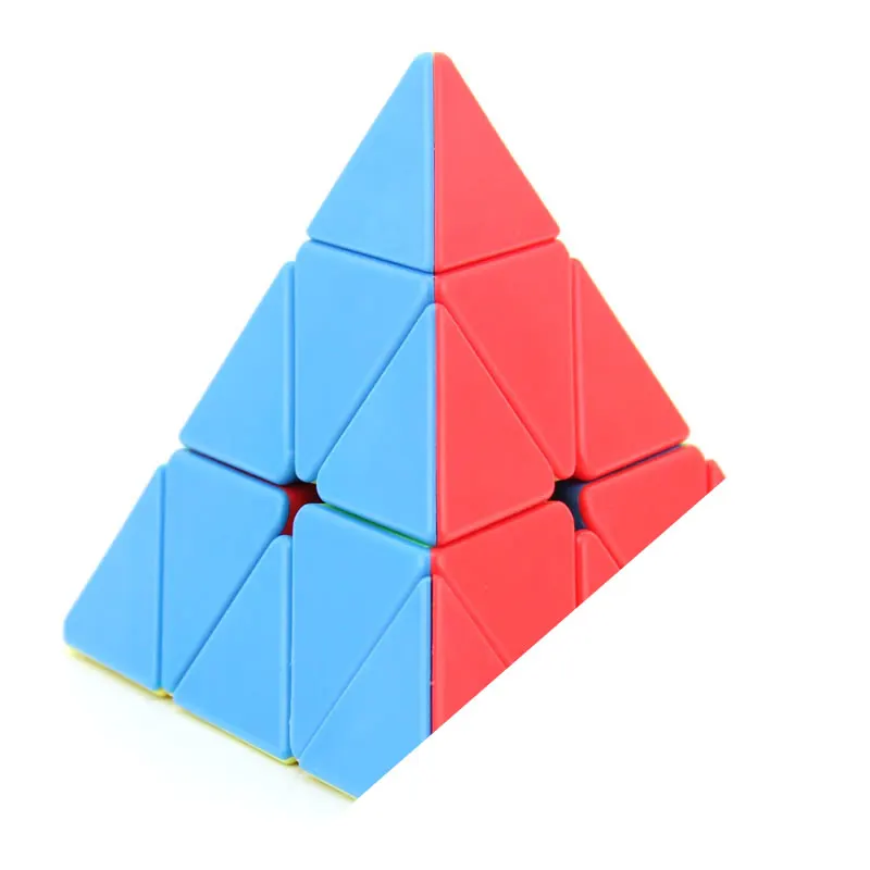 Stickerless YongJun YuLong Pyraminxeds 3x3x3 волшебный куб YJ Pyramid 3x3 профессиональная скоростная головоломка антистресс Развивающие игрушки для детей - Color: Stickerless