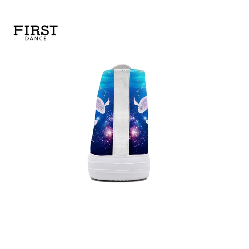 Design 3D Printing Constellation Spring Lace-up EVA Sole lightweight Canvas Shoes Man Casual High Top Sneaker Do your Logo Print | Обувь