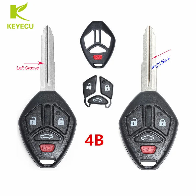 KEYECU запасной чехол для ключей с дистанционным управлением корпус Mitsubishi Eclipse Galant