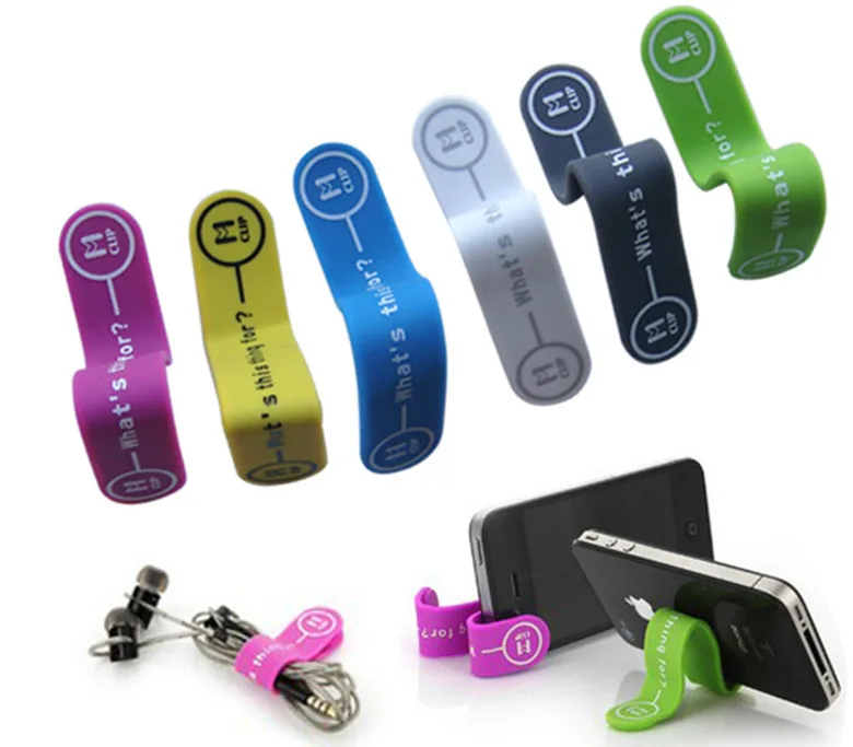 

Environmental Protection silicone magnet phone holder Earphone Headphone Winder Cable Silicone Cord Holder For Iphone samsung