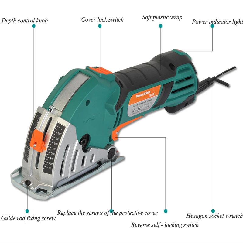 Мини станок для резки металла бытовой набор Бензопилы с 6 бесплатными лезвиями