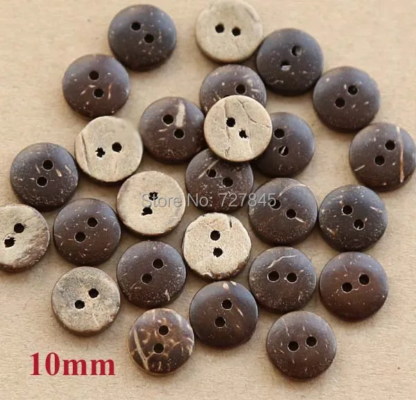 10 мм круглой изящной скорлупы кокосового ореха кнопка объемные кнопки для DIY