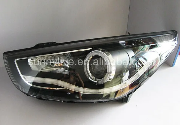 Налобный фонарь Tucson IX35 для HYUNDAI V1|angel eyes|ix35 ledled angel eyes |