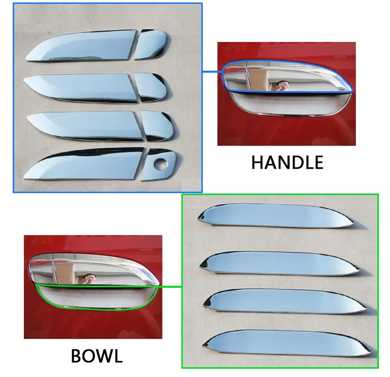 For Honda Fit Jazz Chrome Door Handle Covers Trim Set of 4Pcs 2001-2013 Car Accessories Stickers Styling | Автомобили и мотоциклы