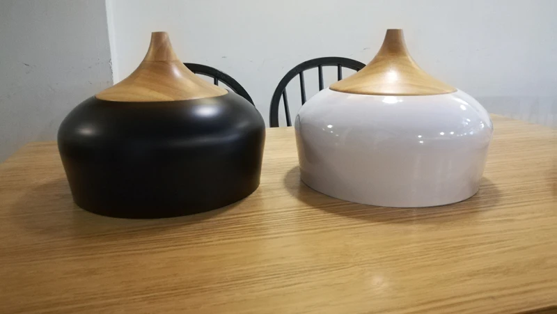 Диаметр 30 см в форме чеснока дерево и алюминий подвесной светильник Европейский