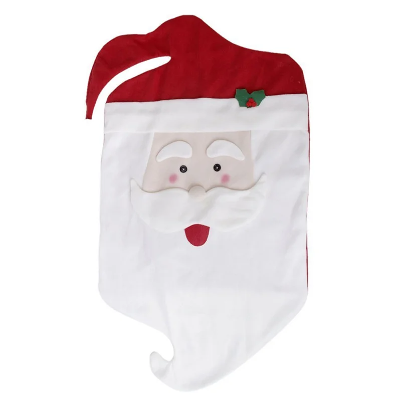 A Christmas Decoration Chair Cover Christmas Snowman Table Decoration Stool Cover Birthday Party Decorations Kids Wholesale#4L23 - Цвет: A