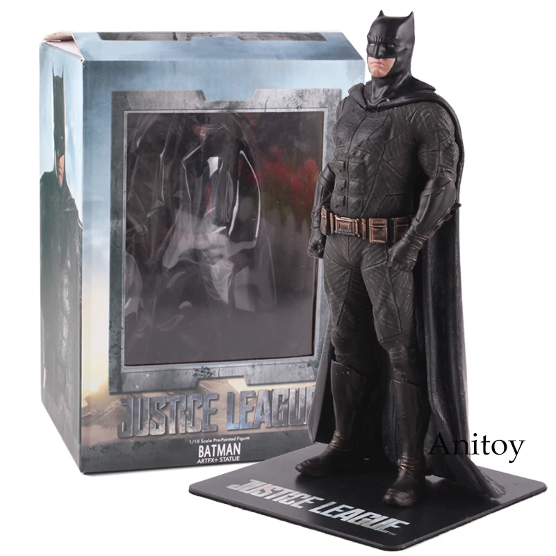 Лига Справедливости ARTFX статуя чудо-женщина Бэтмен флэш Супермен киборг фигурка ПВХ Коллекционная модель игрушки - Цвет: Batman with box