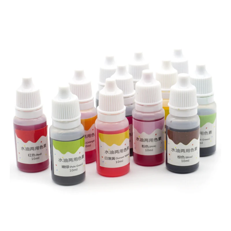 

10ml Handmade Soap Dye Pigments Safe and Non-toxic Base Color Liquid Pigment DIY Manual Soap Colorant Tool Kit Home Accessories