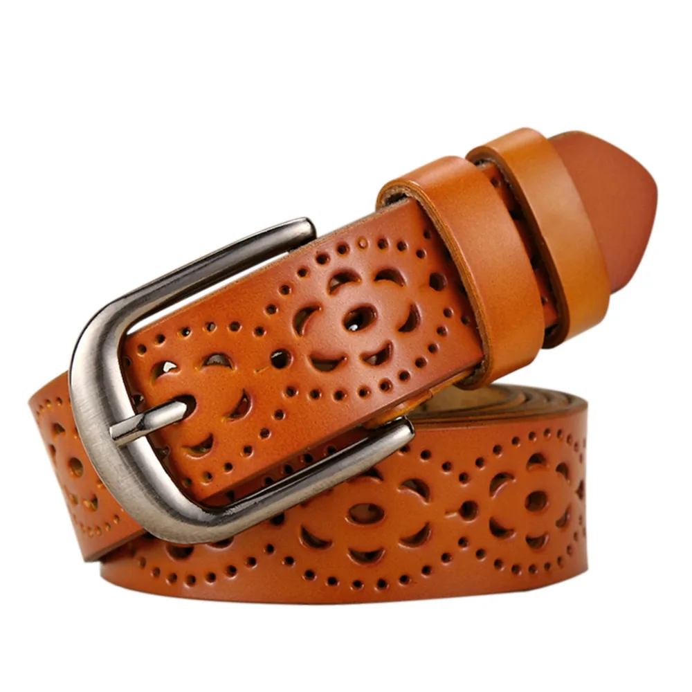 Ремень женский широкий из натуральной кожи с цветочным узором|skin belt|genuine leather