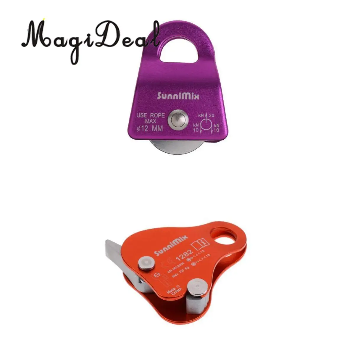 

MagiDeal открытый дерево скалолазание спелеющий механизм для веревки захват + спасательный одиночный мобильный шкив