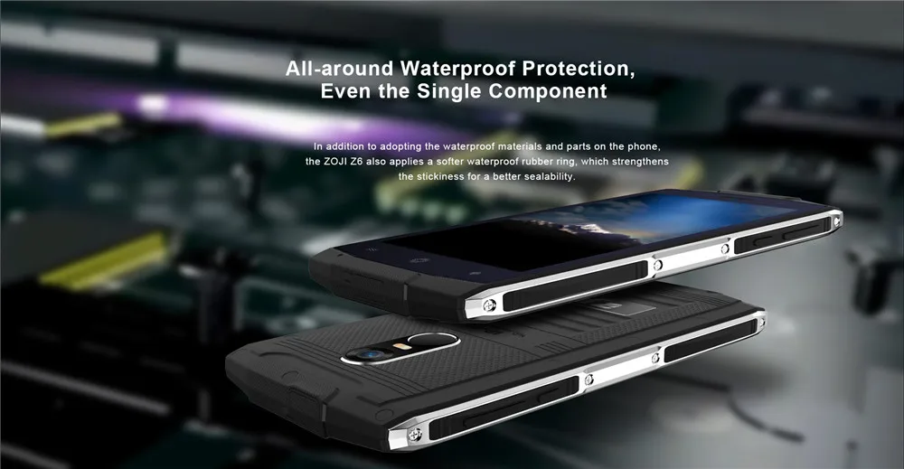 HOMTOM ZOJI Z6 смартфон IP68 Водонепроницаемый MTK6580 четырехъядерный Android 6,0 мобильный телефон 4,7 дюймов экран 1 Гб ram 8 Гб rom мобильный телефон