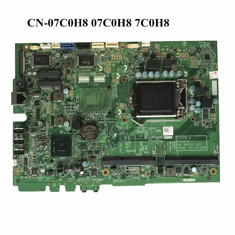 SZWXZY отлично подходит для материнской платы ноутбука DELL One 2020 CN-07C0H8 07C0H8 7C0H8 11078-2 PIH61R