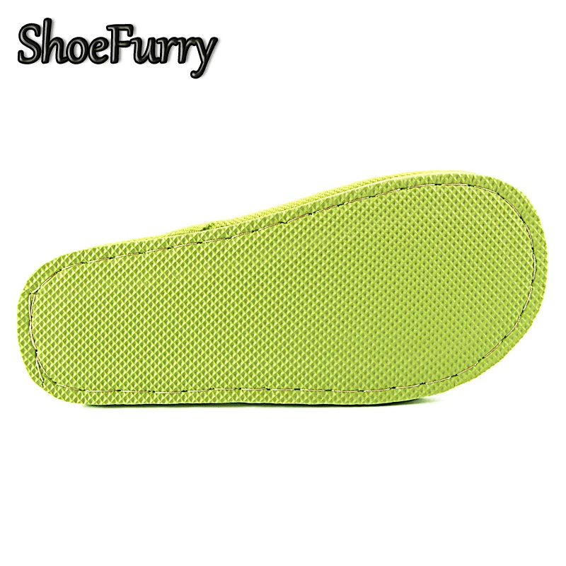 домашние тапочки женская хлопковая обувь яркие цвета теплая плюшевая женские