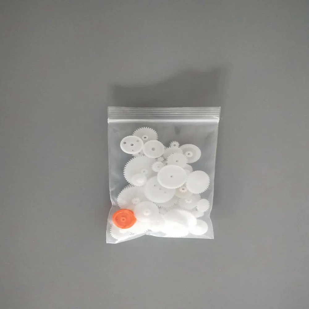 64 Pcs High Quality Plastic Motor Gearbox Shaft Single Double Layer Crown Worm Gears Fit For DIY Model Toy Car Robot | Обустройство