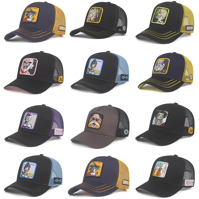 Бренд Вегета чехол Capsule corp Dragon Ball Z Snapback хлопок Бейсбол Кепки Для мужчин Для женщин в стиле «хип-хоп» для папы сетчатая шапка бейсболка дропшиппинг