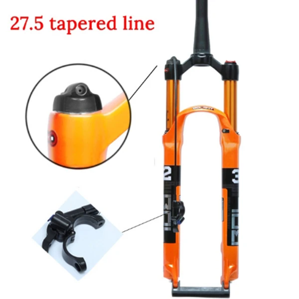 27.5er Tapered Line Bolany велосипед передняя вилка велосипеда 26er/27.5er/29er дюймов 32 RL HL алюминиево-магниевого сплава стойкость воздуха масла демпфирования Велосипедная вилка mtb велосипед Запчасти - Цвет: 27.5er Tapered Line