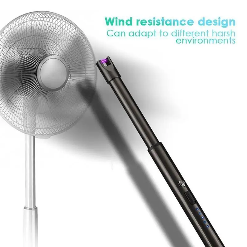 USB перезаряжаемые дуговые зажигалки ветрозащитный Электрический металлический