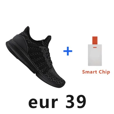 Black EUR 39 Xiaomi Mijia Женская умная обувь женские профессиональные спортивные кроссовки для бега поддержка смарт чип - Цвет: Black EUR 39