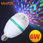 Новые светодиодные лампы E27, меняющие цвет, Автоматическое вращение, освещение AC85-265V для праздничного освещения, украшения KTV, освещения бара