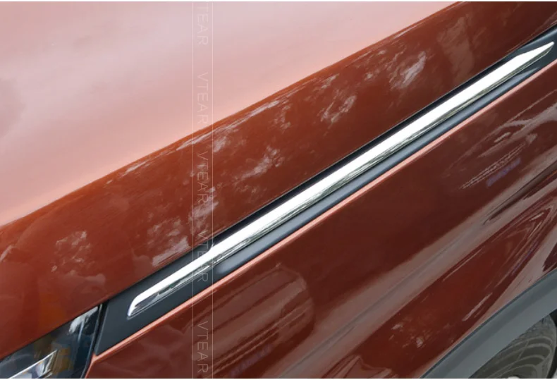 Vtear для peugeot 3008 5008 передняя крышка капота двигателя отделка внешней отделки аксессуары ABS хром автомобильный Стайлинг