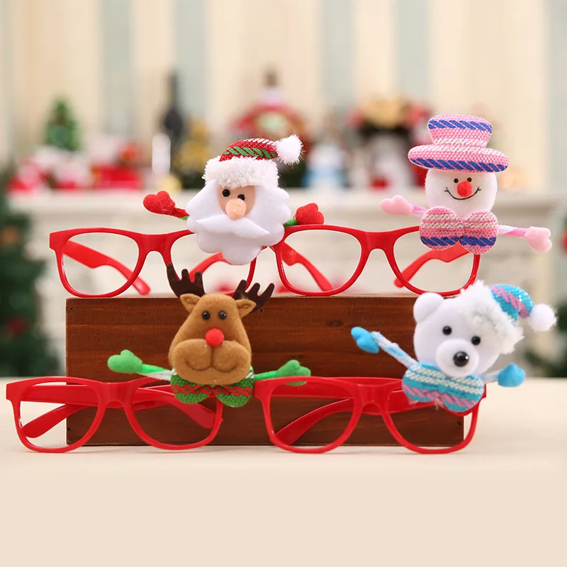 Рождественские очки Санта Клаус Рождество DIY украшения Дети вечерние показать