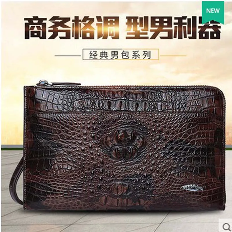 Новая мужская сумка yuanyu из крокодиловой кожи сумка-клатч |