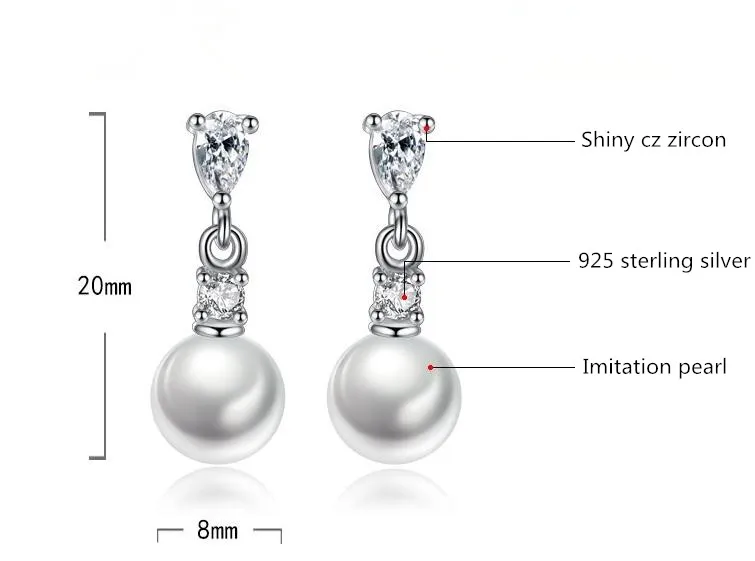 Женские серьги гвоздики из серебра 100% пробы с жемчугом| |