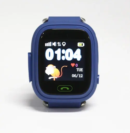 Q90 gps Wi-Fi расположение Детские умные часы SOS сенсорный экран трекер умные часы для детей безопасный ребенок анти-потеря монитор - Цвет: Dark blue