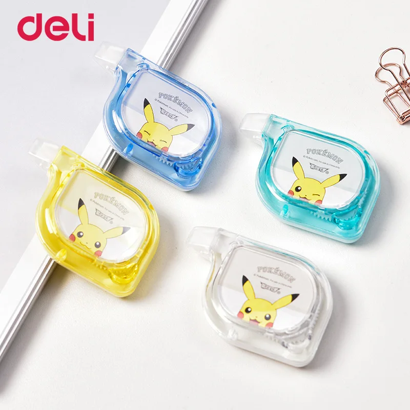 Deli Pokemon Милый Пикачу коррекционная лента 6 м дневник креативные школьные офисные канцелярские принадлежности Детские Подарки Прямая поставка