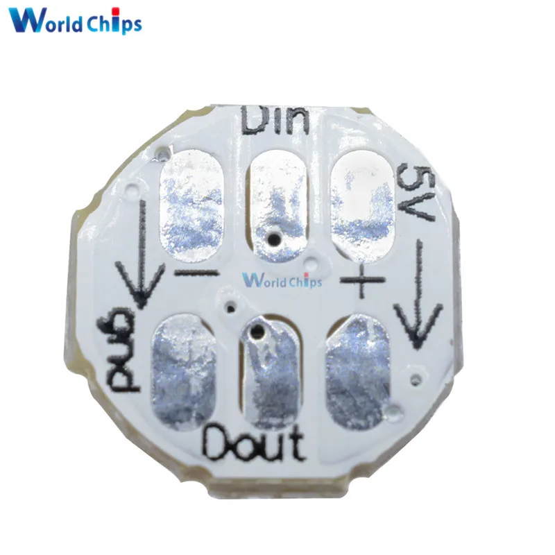 100 шт. 10x10 бит печатная плата WS2812B полноцветсветодиодный DC5V SMD 5050 RGB Светодиодная