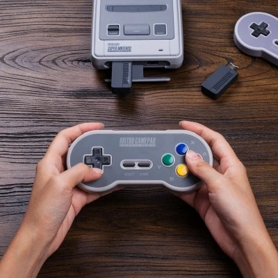8Bitdo SF30/SN30 2.4 wireless connection classic game console Gamepad USB data line mode support Windows Android etc joystick |