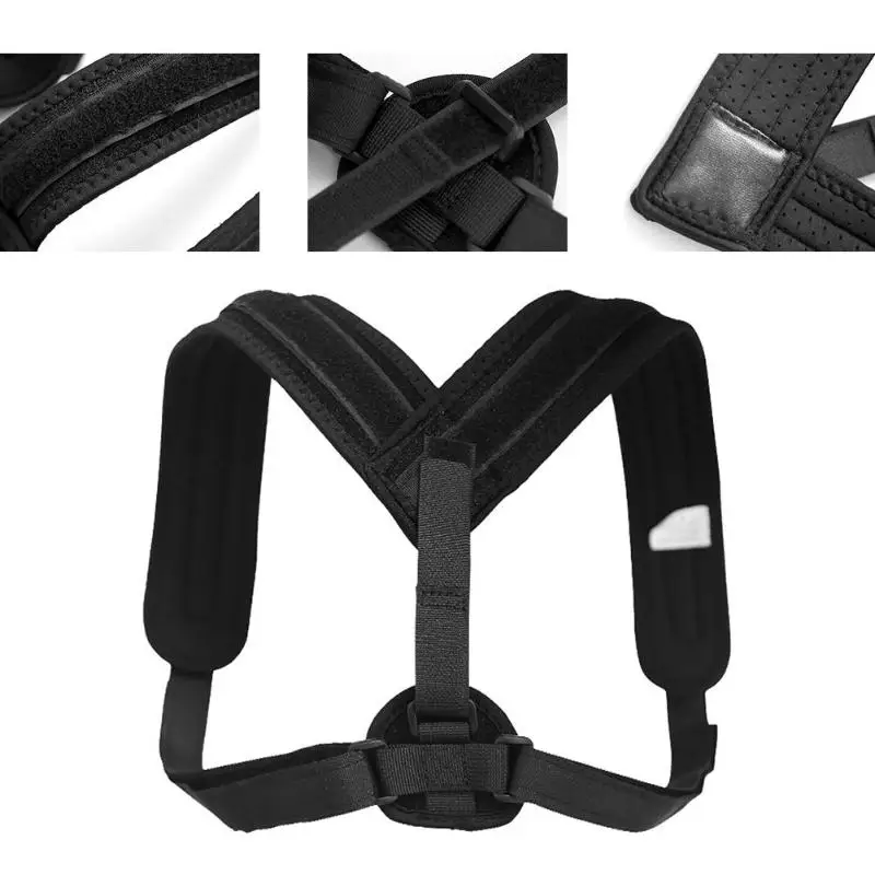 Унисекс Регулируемая спина ключицы Brace удобный Корректор осанки коррекция плеча поддержка осанки ремень коррекция ключицы