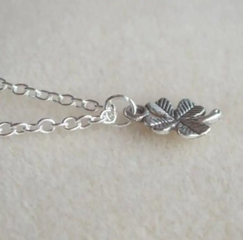 2 шт. Модные Винтажные милые кулоны с клевером и трилистником ожерелье для