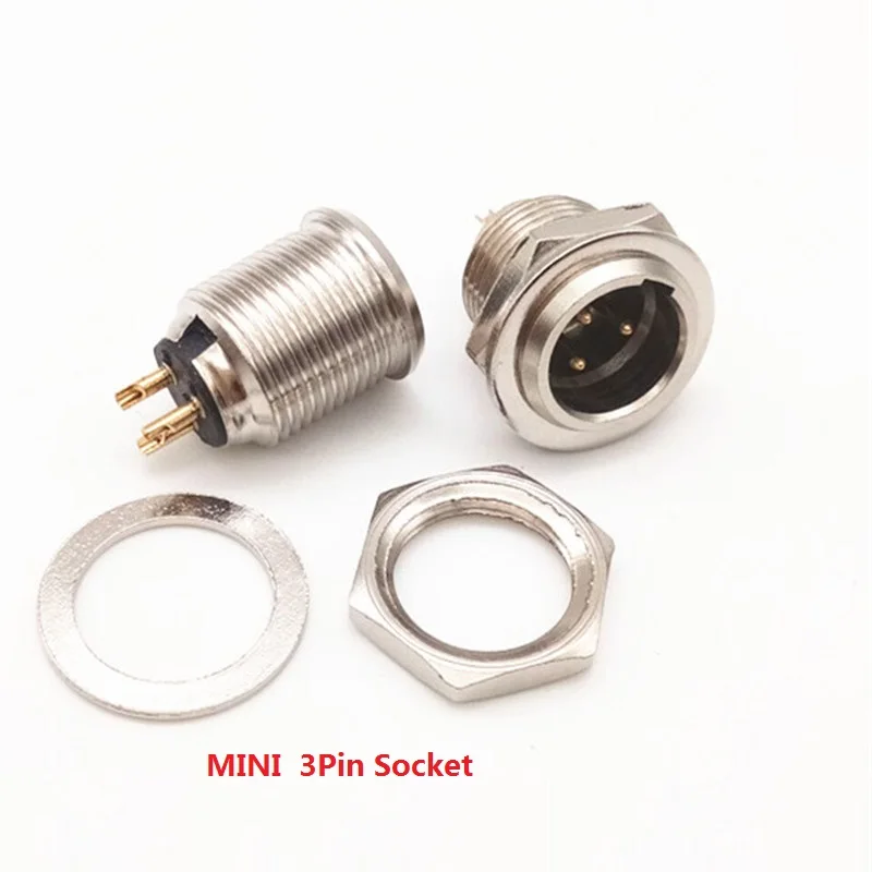 Высокое качество металлический мини 3Pin/4Pin/5Pin XLR Мужской Панель Шасси Разъем маленький XLR разъем для микрофона аудио кабель Разъем