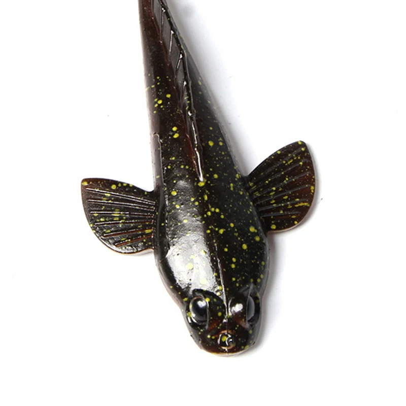 17 г 12 5 см Т хвост рыболовные приманки мягкие весла Grouper Моделирование 3D глаза