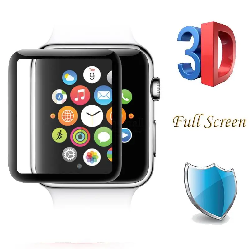 Защитное стекло закаленное для Apple Watch Series 3/2/1/42/38 мм 0 26 мм|tempered glass film|glass filmglass screen |