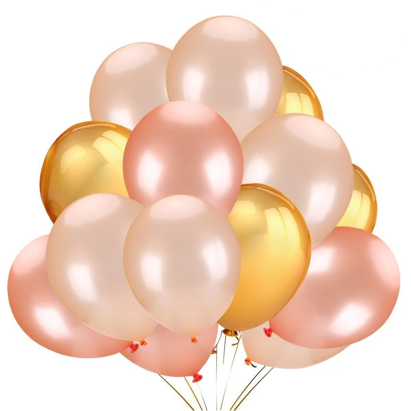 10 шт 12 дюймовые толстые 3 2g Rose Gold латексный шар Baby Shower DIY любовь свадьба украшение