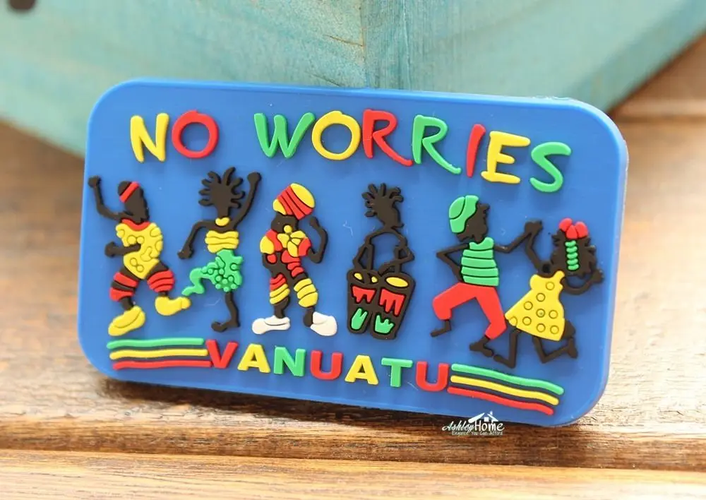 Не беспокойтесь в Вануату туристический сувенир для путешествий Искусственная