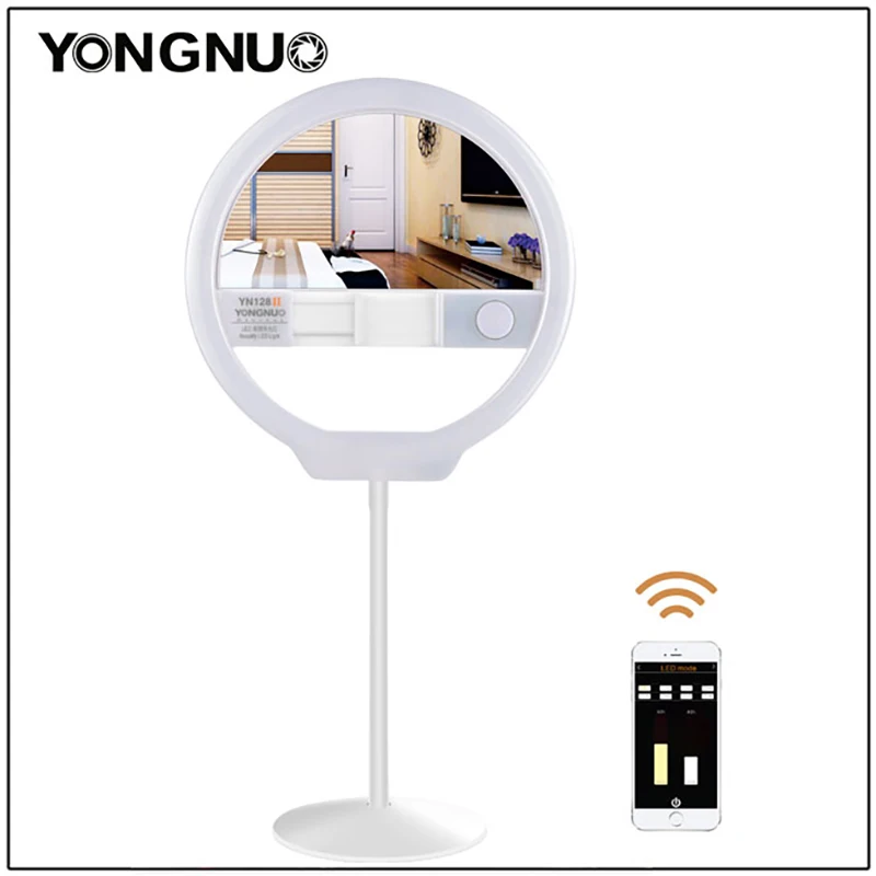 Светодиодное кольцо для фотосъемки YONGNUO YN128 II освещение селфи 3200K 5500K с