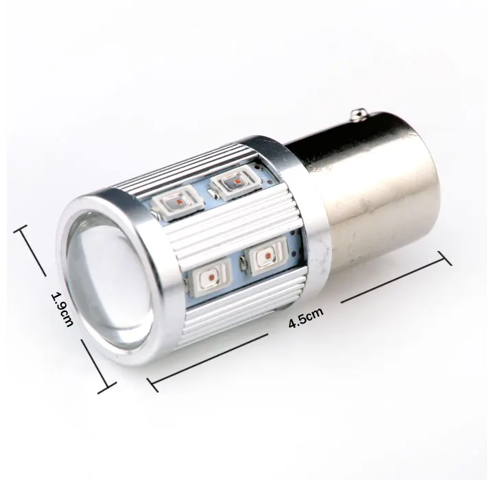 2x P21W R10W 1156 BA15S S25 1141 R5 5730 12SMD светодиодный фонарь для автомобиля с поворотным