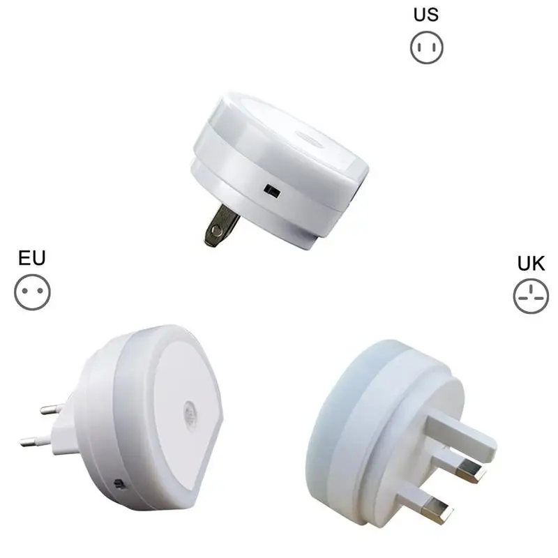 Светодиодный ночной мини-светильник с двумя USB-портами и зарядным устройством |