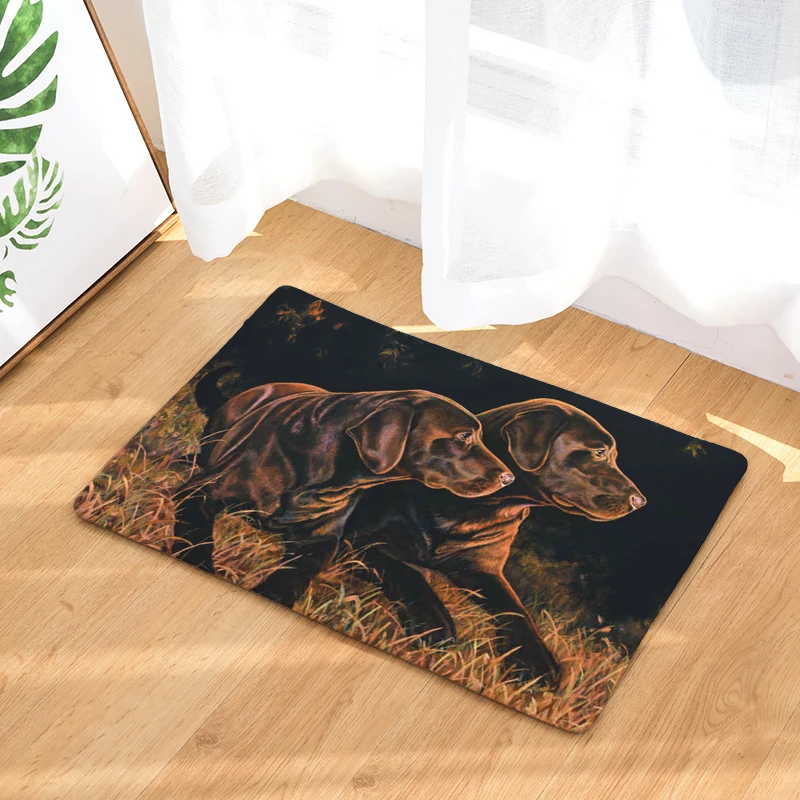 Коврики для дверей с водопоглощающим эффектом цветные тропические коврики