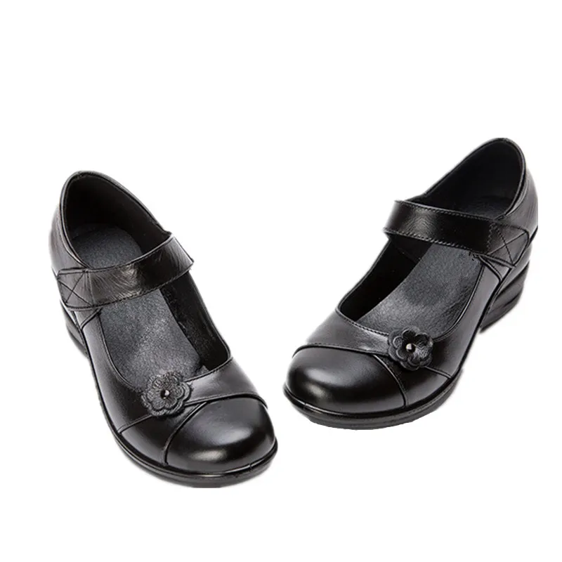 

new new autumn Handmade leather flat shoes women casual shoes woman flats shoes slip on leather car-styling shoes footwear 903W