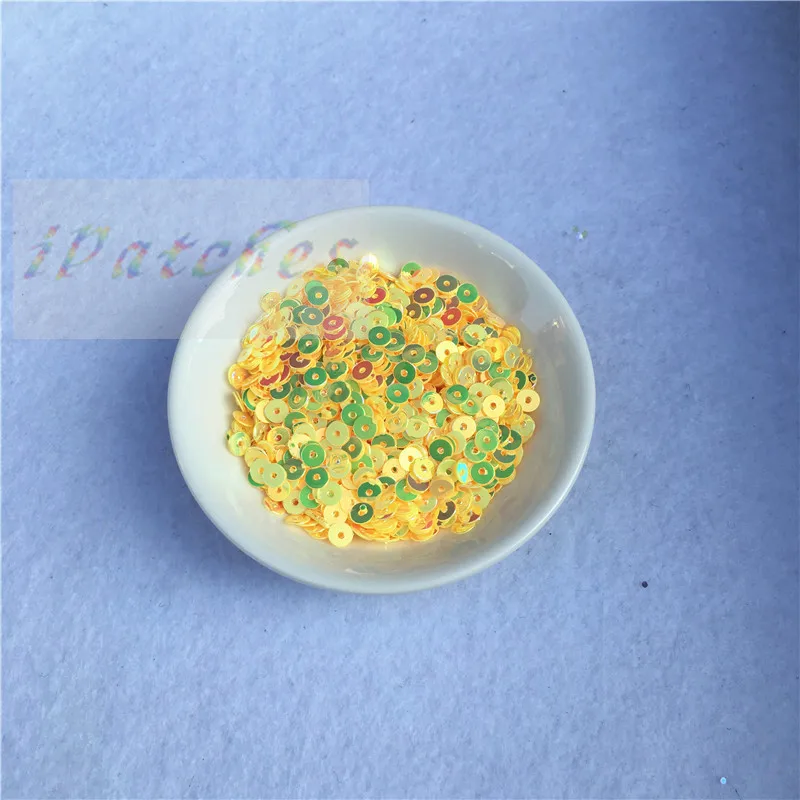 4 мм блестки золотого цвета Кристальные шитье ремесло одежда патч материал Lentejuelas