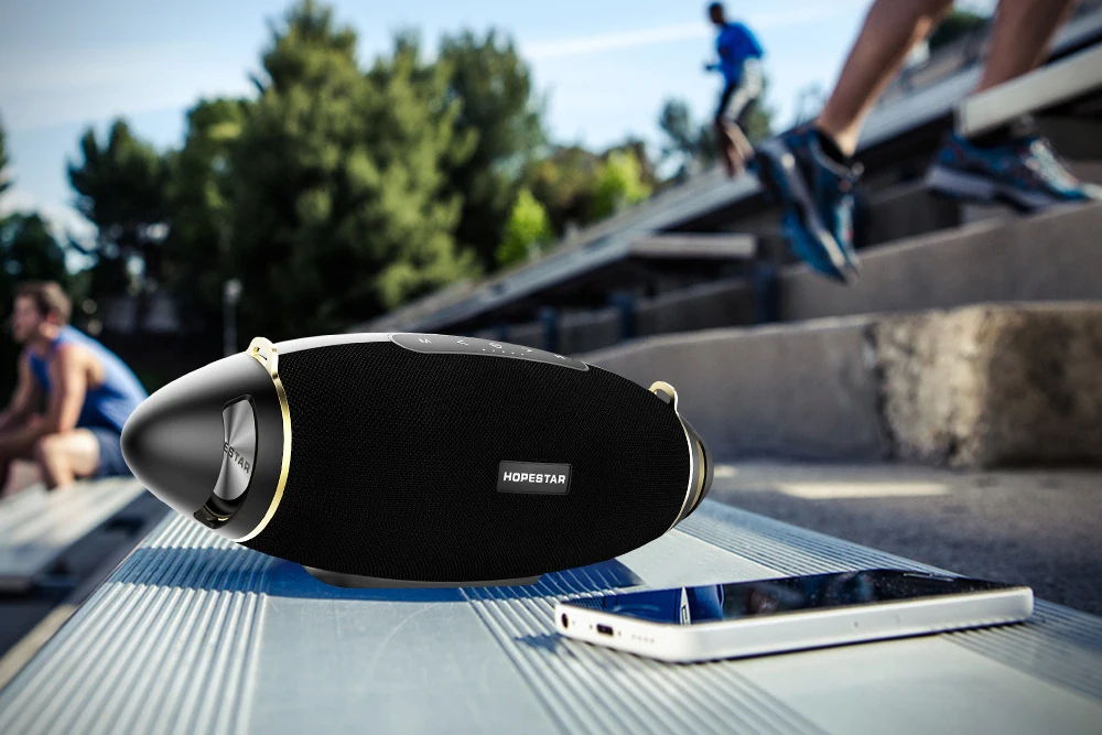 HOPESTAR H20+ EStgoSZ Bluetooth 4,2 Беспроводная Портативная колонка водонепроницаемый мега бас наружный сабвуфер TF USB для зарядки