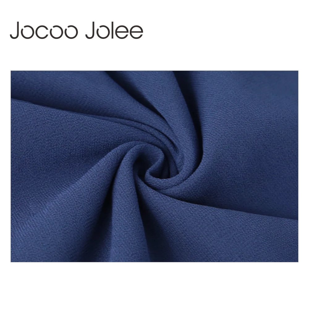 Женское теплое платье Jocoo Jolee однотонное повседневное Свободное с круглым