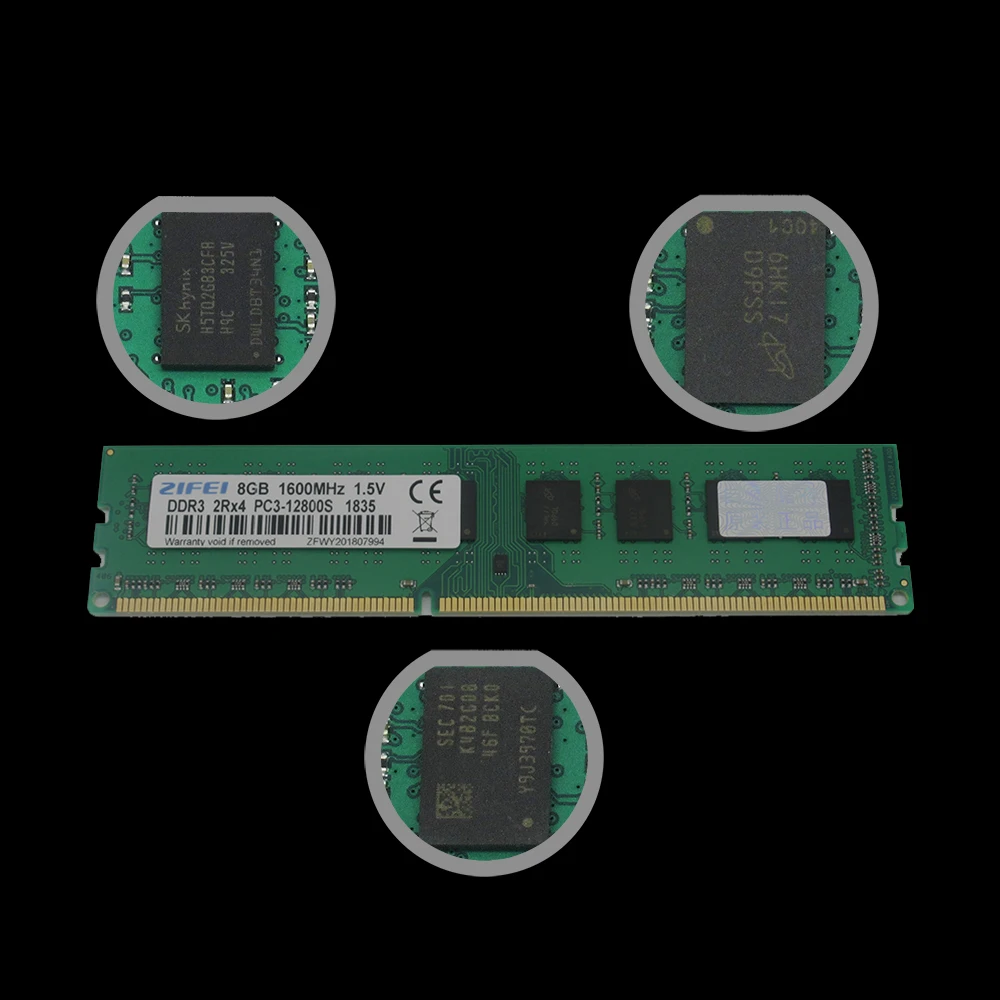 ZIFEI DDR3 8 Гб 1600 МГц 1333 МГц оперативная Память DIMM для рабочего стола для Socket AM3 AM3+ FM1 FM2 AMD Материнская плата 16 Гб