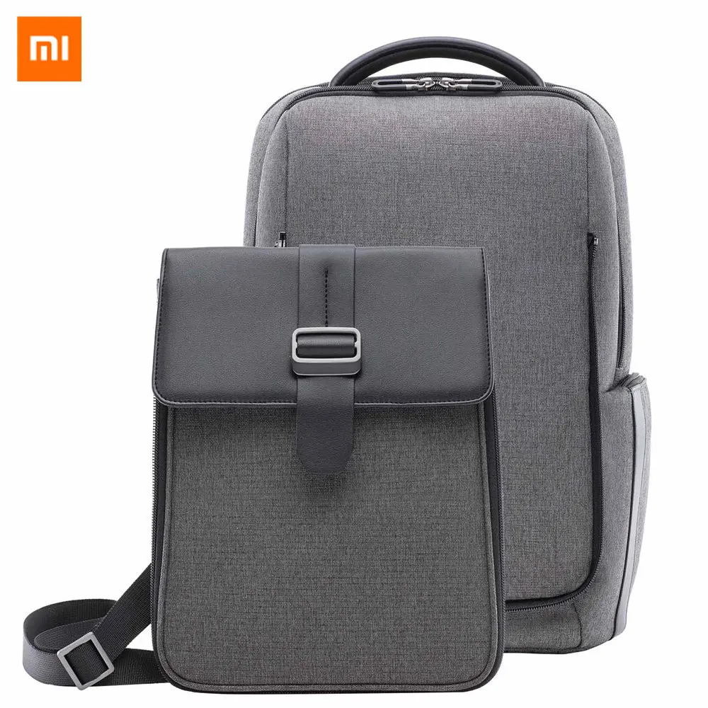 Оригинальный Xiaomi модная поездок Рюкзак съемная передняя сумка большая