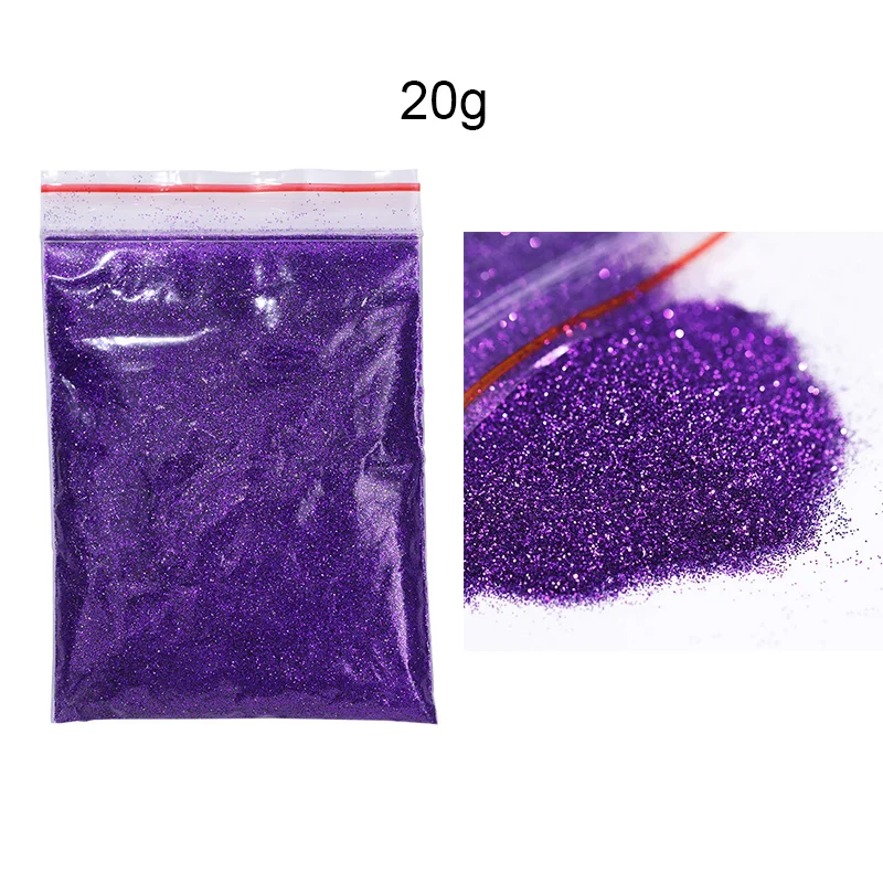 20 г порошок для ногтей блестки блестящая Лазерная Голография мерцающий хром
