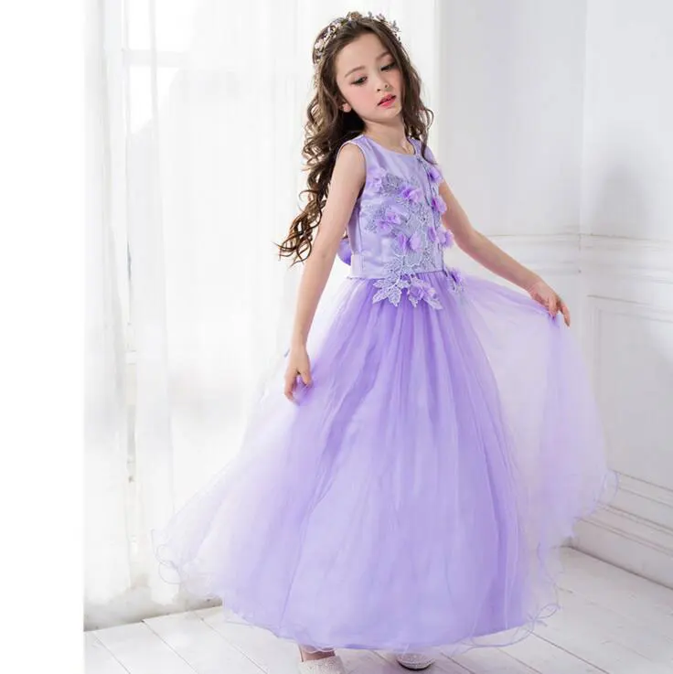 Длинные Стиль Лето 2017 г. юбка-пачка для малышей Платья женщин детская одежда